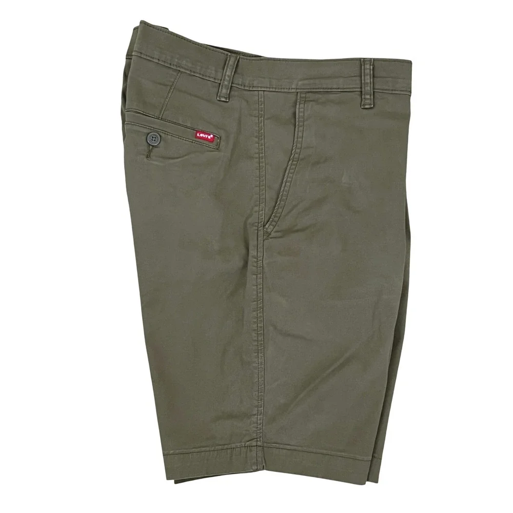 Levi's Mens XX Chino Shorts W33 Olive Green Soft Stretch Twill Taper 85229-0057